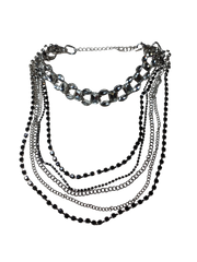 Thalia Sodi Crystal Layered Chain Necklace