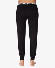Donna Karan DKNY Logo-Waist Jogger Pajama Pants Black