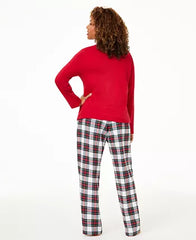 Family Pajamas Knit Mix It Pajamas Set Stewart Plaid