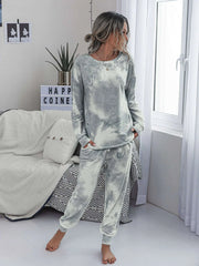 Camisa Gray Tie-Dye Sweatshirt & Pocket Joggers