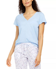 Charter Club Cotton Knit Sleep T-Shirt Blue