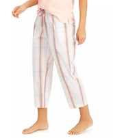 Charter Club Cotton Plaid Capri Sleep Pants
