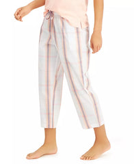Charter Club Cotton Plaid Capri Sleep Pants
