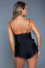 Be Wicked Bambi Silky Satin 2 Piece Luxe Cami Top & Tap Pant Sleep Set