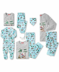 Family Pajamas Tropical Beach Santa Pajama Set