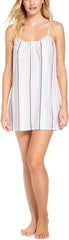 Jenni Striped Chemise Nightgown Lurex Stripe