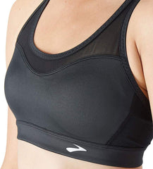 Brooks Black Mesh Racerback Bra