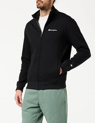 Champion Black Script Tape Track Jacket