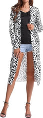 UDEAR Black & White Leopard Duster