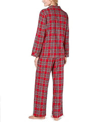 Family Pajamas Women Cotton Plaid Pajamas Set Brinkley Plaid