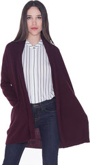 JM Collection Wine Wrap Sweater