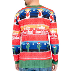 Faux Real Red 'Feliz Navidad' Cardigan Tee