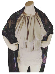 INC Sheer Etched Velvet Scarf – Black/Purple/Blue/Green, Rhinestone & Fringe Accent, Luxe Rayon Blend (37"x16")