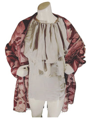 INC Wine Pink Silver Reversible Scarf – Elegant Rayon Blend Wrap (70"x27.25")