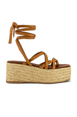 ALOHAS Paw Paw Sandal in Camel (One Torn Strap Fixed)