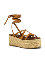 ALOHAS Paw Paw Sandal in Camel (One Torn Strap Fixed)