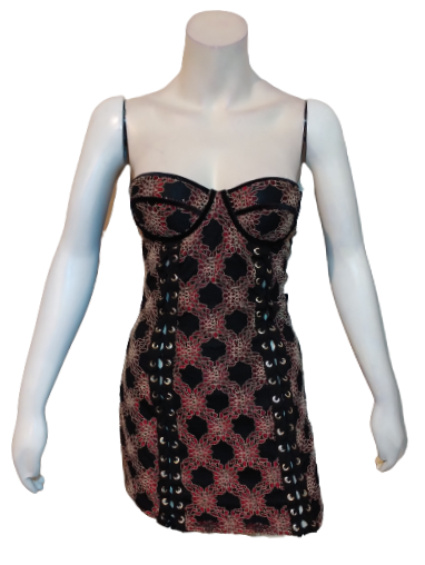 H:ours Bette Mini Dress In Black Sangria - Women's Summer Short Dress