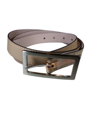 Calvin Klein Apricot Leather Belt 7/8"x43.25" Premium Genuine Leather Waist Belt with Classic Buckle