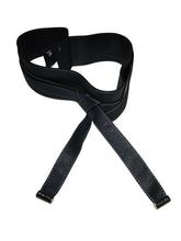 Michael Kors Black Stretchy Belt 2.5"x31" Leather & Webbing Waist Belt with Straps & Snap Closure