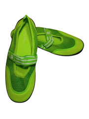 Star Bay Lime & White Mesh "Mary Jane" Watershoes with Velco Strap