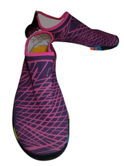 Lekuni Purple & Pink Criss Cross Pattern Watershoes