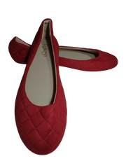 Refresh Red Quilted Flats - Stylish and Comfortable Size 8 Women’s Shoes