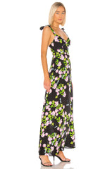 silk pink maxi dress