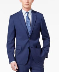 Calvin Klein Men's Skinny Fit Infinite Stretch Blue Twill Suit Jacket