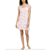 Charter Club Printed Lace Flutter Sleeve Nightgown Sketched Blooms
