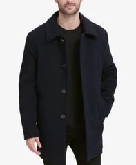 Cole Haan Wool-Blend Coat Black