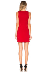 red mini dress