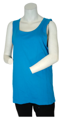 Verson Blue Tank Women's Top - Large