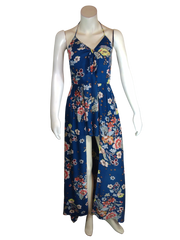 Takara Teal Floral Women's Jumpsuit - 5