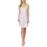 Flora by Flora Nikrooz Flora Monika Floral-Printed Charmeuse Chemise Pink