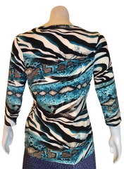 Black/Blue Venini Layered Top