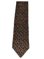 Metropolitan View Men's Silk Tie – 100% Pure Silk, 4" Wide – Made in USA Classic Luxury Necktie for Men