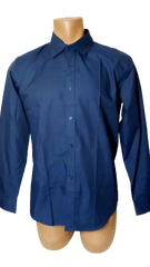 Zagros Men’s Dark Blue Long Sleeve Shirt, Size XXXL