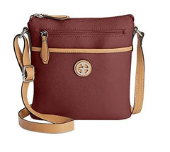 Giani Bernini Saffiano Classic Crossbody in Wine