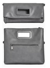 INC International Concepts Open Handle Convertible Crossbody Clutch in Slate Grey (Scratches on Metal Handle)