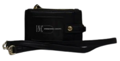 INC Multi-Card Organizer Crossbody Wallet Black