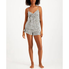 Jenni x Leo Dot Cheetah Printed Cami Pajama White