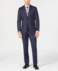 Kenneth Cole New York Men's Slim-Fit Natural Stretch Navy Jacket