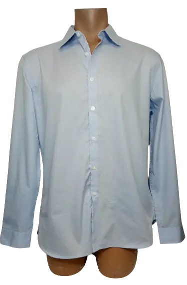 Alfani Men’s Blue Slim Fit Shirt, Size Large