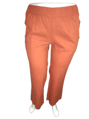 Cleo Orange Pants w/ Pockets