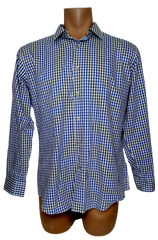 Alfani men's dress shirt blue/gray