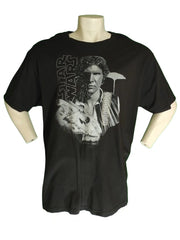 Star Wars Women’s Han Solo Black Tee – 2XL Cotton Graphic Shirt