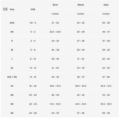 Measurement - stylish tops for women