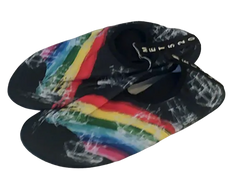 Met 520 Women's Water Shoes Slip On Fabric Rainbow & Black