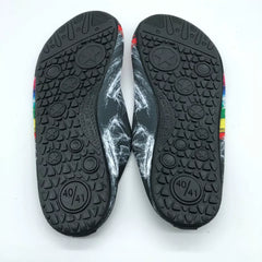Met 520 Women's Water Shoes Slip On Fabric Rainbow & Black