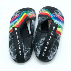 Met 520 Women's Water Shoes Slip On Fabric Rainbow & Black